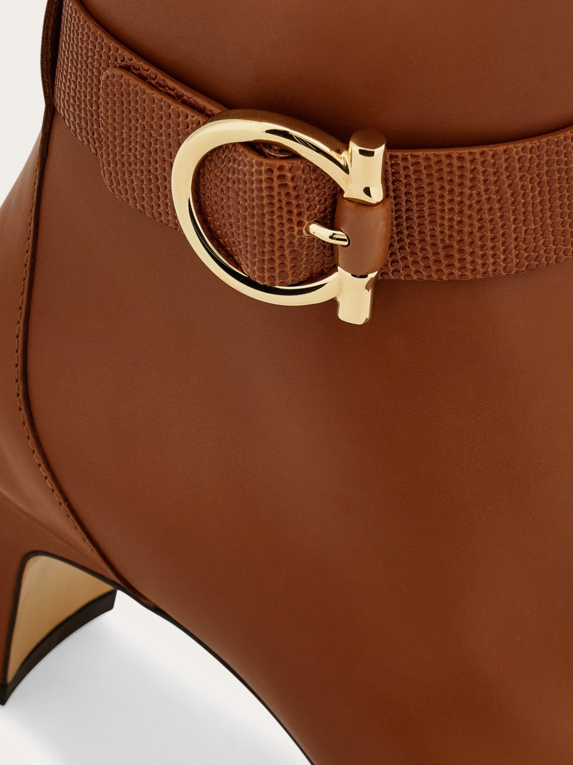 Ferragamo Gancini ornament mid heel ankle boot - Image 2